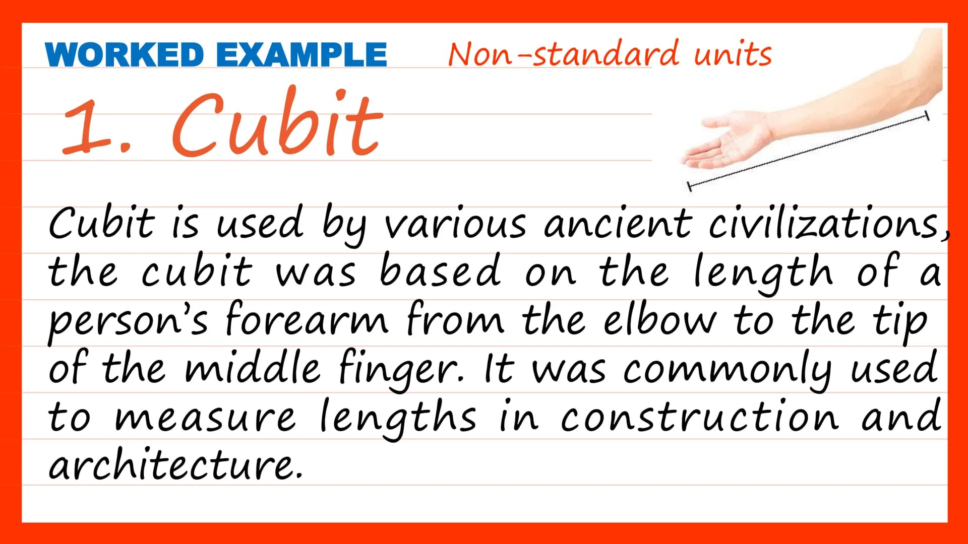 Systems of
Units of
Measure
Quarter 2, Week 2 DAY 1 SHORT REVIEW
Class Discussion
Have you ever measured an
object before?
What measuring to