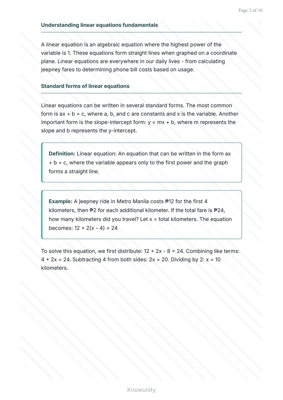 Linear equations and their applications in everyday life
Master linear equations, inequalities, and systems with real
applications
What you'