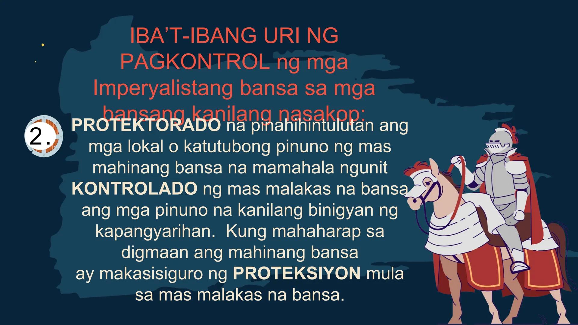 S
00 120 140 160 180 200 22
N
M
240
260 280
DepED
MATATAG
BAGONG PILIPINAS

Kolonyalismo at
Imperyalismo
ARALING PANLIPUNAN 7
QUARTER 2 - WE