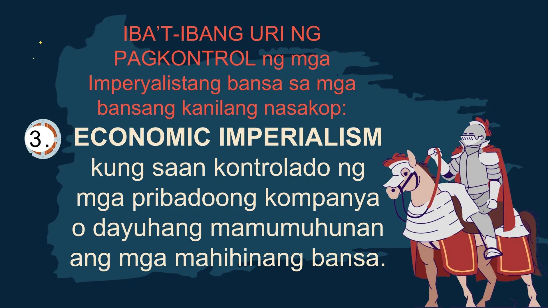 S
00 120 140 160 180 200 22
N
M
240
260 280
DepED
MATATAG
BAGONG PILIPINAS

Kolonyalismo at
Imperyalismo
ARALING PANLIPUNAN 7
QUARTER 2 - WE