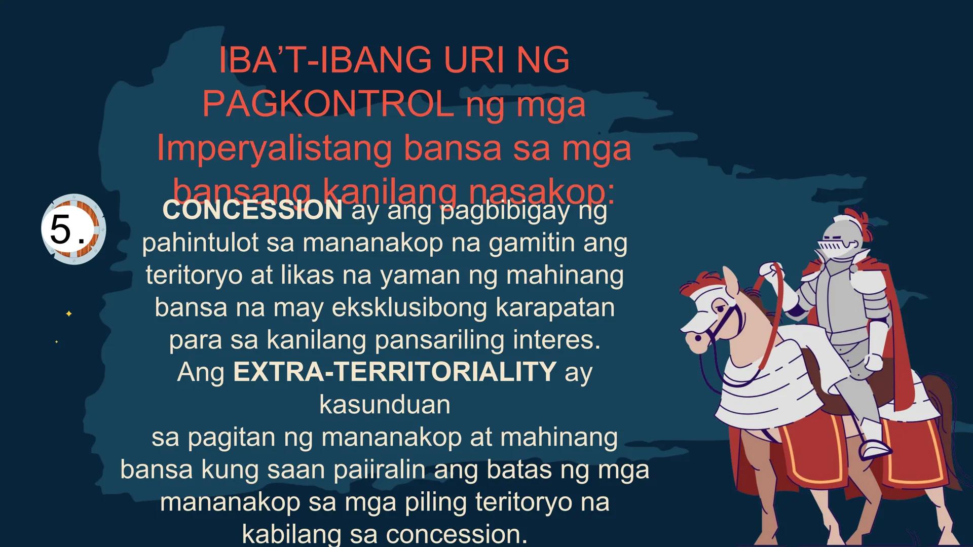 S
00 120 140 160 180 200 22
N
M
240
260 280
DepED
MATATAG
BAGONG PILIPINAS

Kolonyalismo at
Imperyalismo
ARALING PANLIPUNAN 7
QUARTER 2 - WE