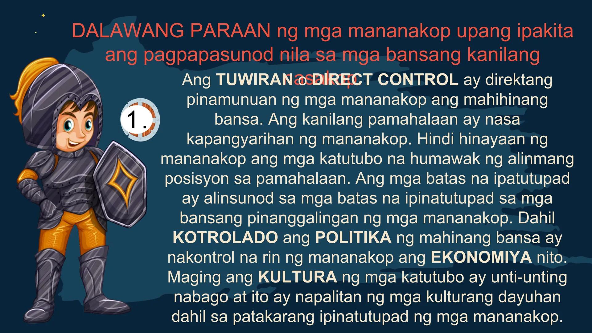 S
00 120 140 160 180 200 22
N
M
240
260 280
DepED
MATATAG
BAGONG PILIPINAS

Kolonyalismo at
Imperyalismo
ARALING PANLIPUNAN 7
QUARTER 2 - WE