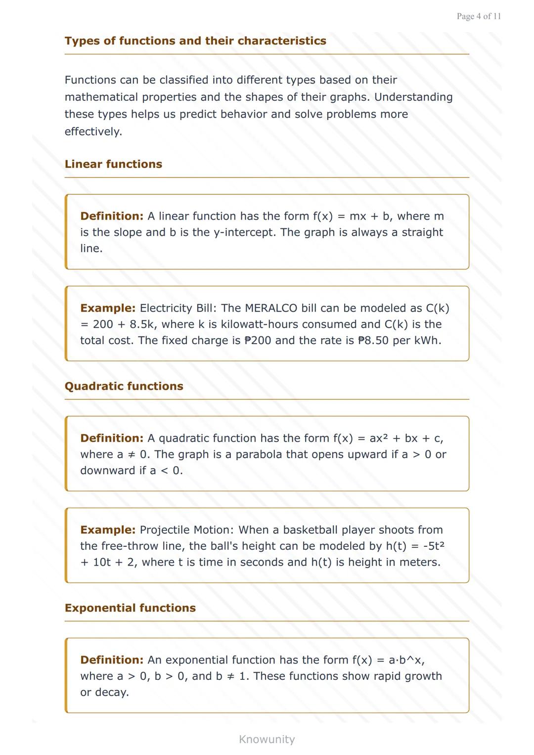 Functions and Their Graphs: Definition, Notation, and Types
Master function definitions, notation, and types with
graphing techniques
What y