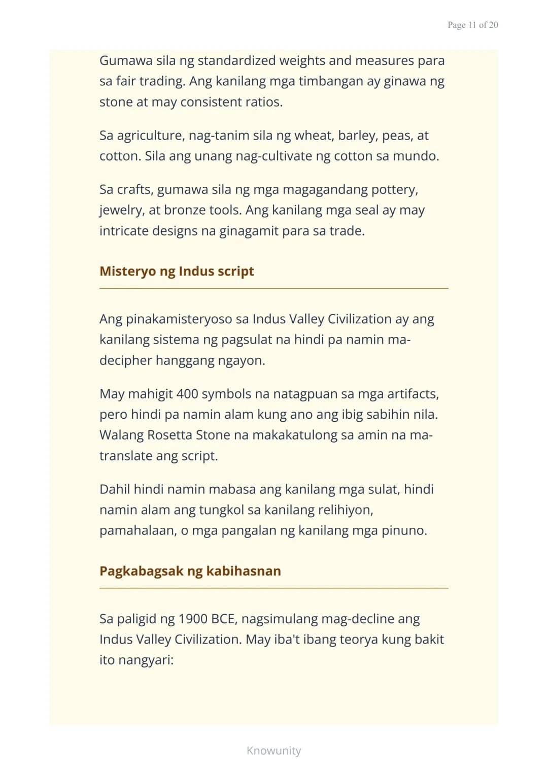 # Sinauang Kabihasnan ng Daigdig: Mesopotamia, Ehipto, Indus, at Tsina

Pag-aaral ng apat na mahahalagang sinaunang kabihasnan sa mundo

## 