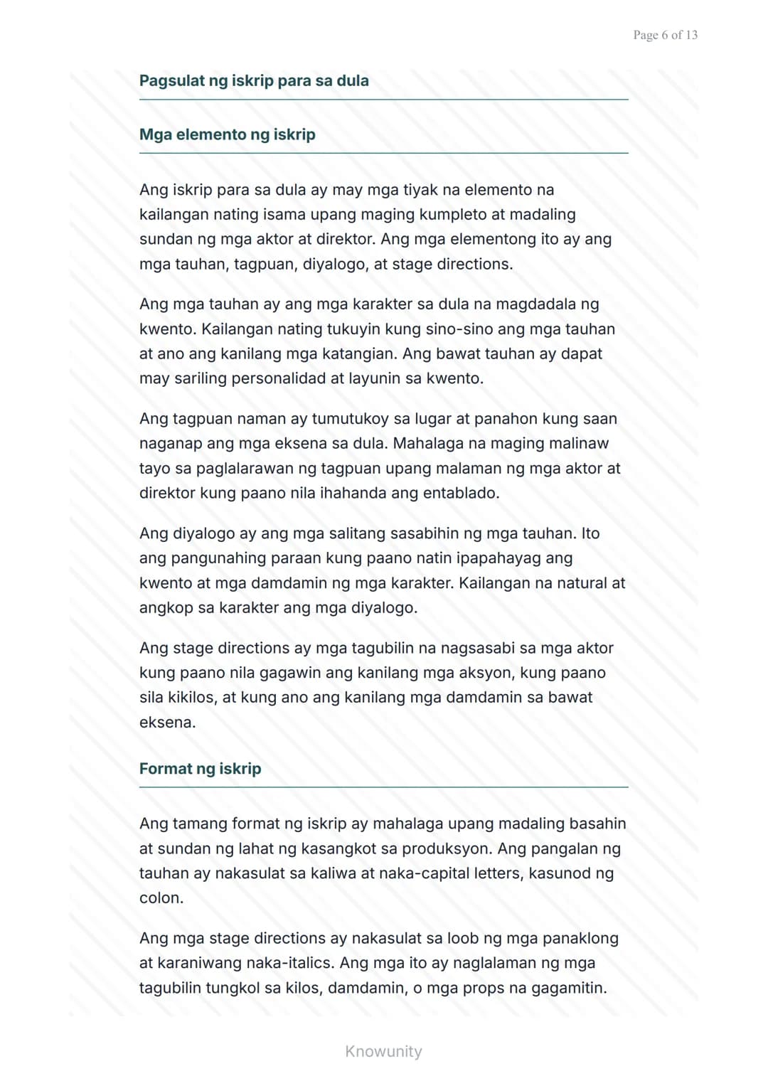 # Pagsulat ng Talumpati at Iskrip para sa Dulay

Matututuhan ang tamang paraan ng pagsulat ng talumpati at iskrip

## Mga Layuning Pang-eduk