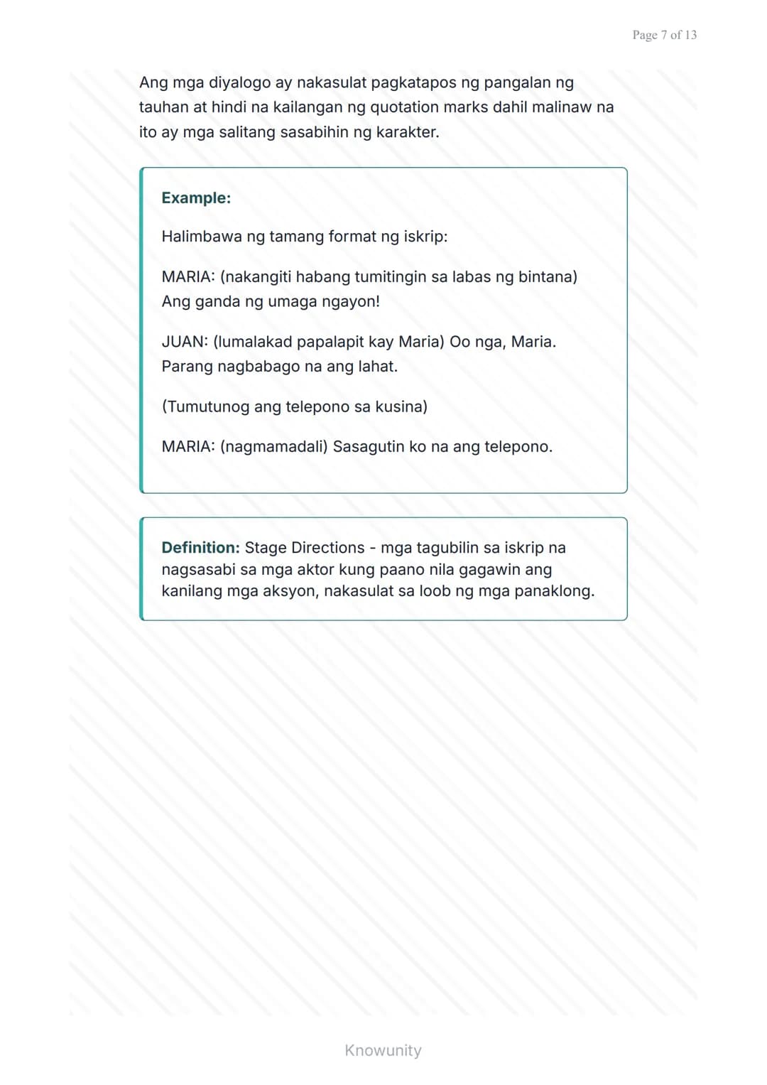 # Pagsulat ng Talumpati at Iskrip para sa Dulay

Matututuhan ang tamang paraan ng pagsulat ng talumpati at iskrip

## Mga Layuning Pang-eduk