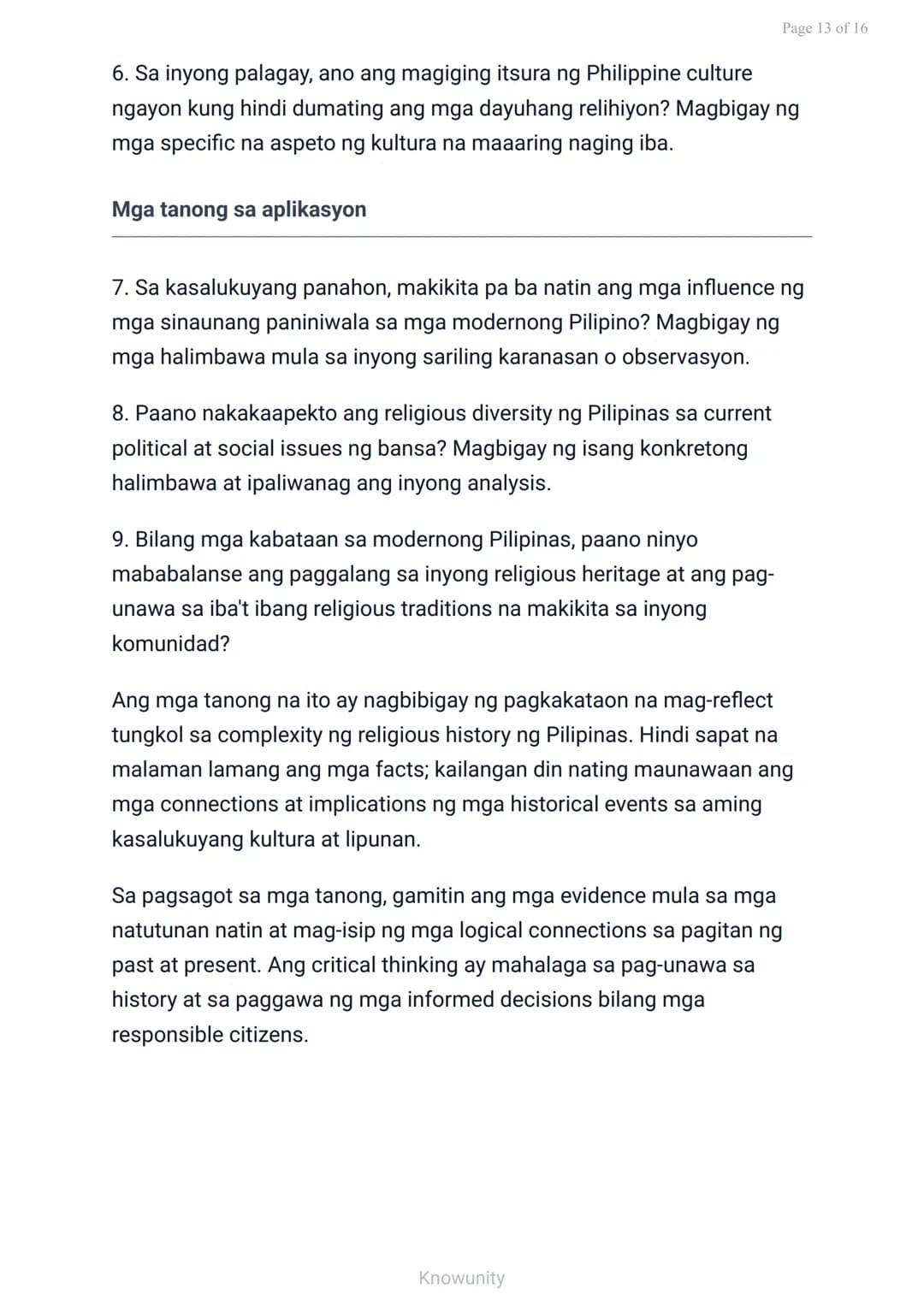 Mga Katutubong Paniniwala at Paglaganap ng Kristiyanismo at Islam
Pag-aaral sa mga sinaunang paniniwala at
pagdating ng mga relihiyon
Mga La