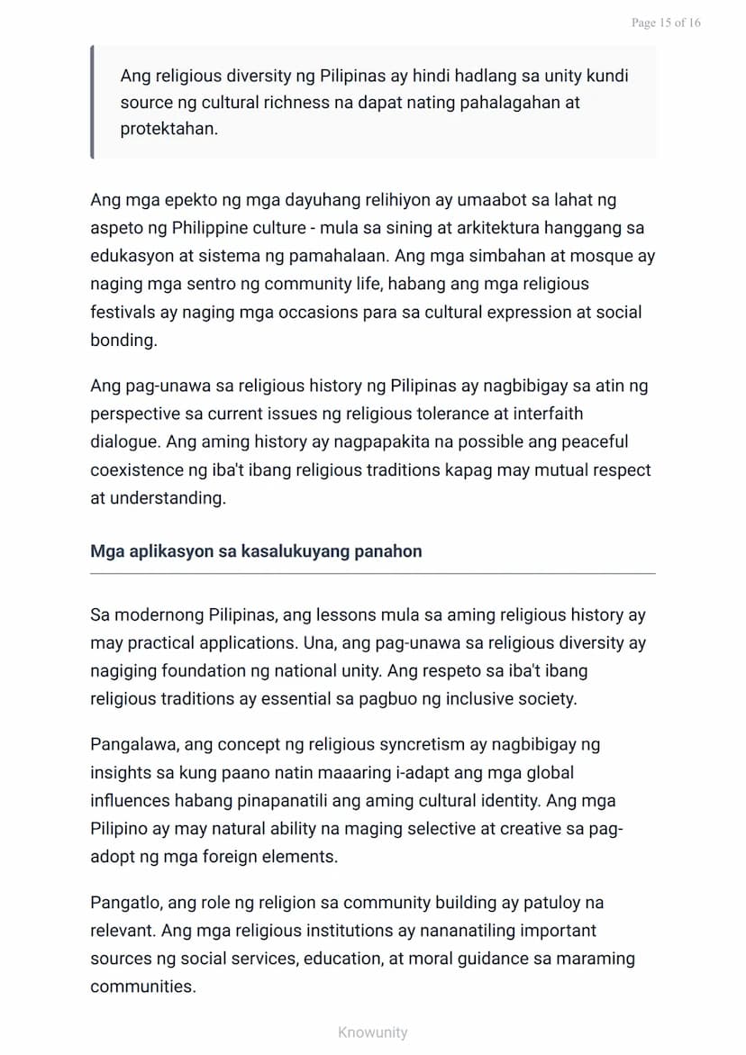 Mga Katutubong Paniniwala at Paglaganap ng Kristiyanismo at Islam
Pag-aaral sa mga sinaunang paniniwala at
pagdating ng mga relihiyon
Mga La