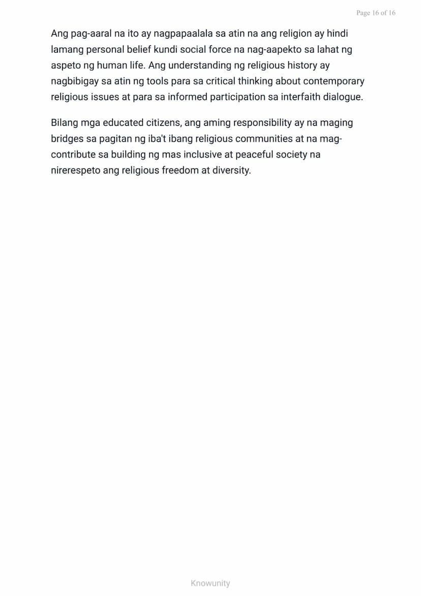 Mga Katutubong Paniniwala at Paglaganap ng Kristiyanismo at Islam
Pag-aaral sa mga sinaunang paniniwala at
pagdating ng mga relihiyon
Mga La