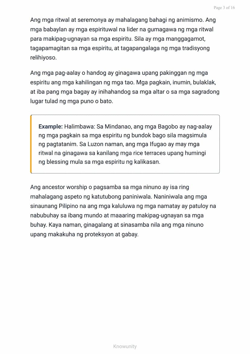 Mga Katutubong Paniniwala at Paglaganap ng Kristiyanismo at Islam
Pag-aaral sa mga sinaunang paniniwala at
pagdating ng mga relihiyon
Mga La