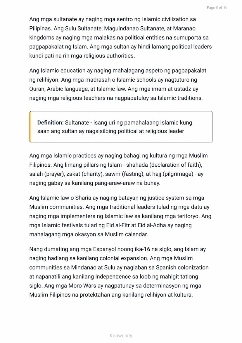 Mga Katutubong Paniniwala at Paglaganap ng Kristiyanismo at Islam
Pag-aaral sa mga sinaunang paniniwala at
pagdating ng mga relihiyon
Mga La