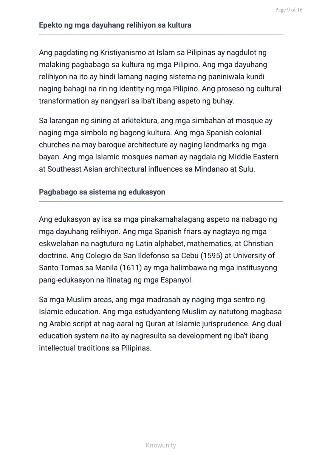 Mga Katutubong Paniniwala at Paglaganap ng Kristiyanismo at Islam
Pag-aaral sa mga sinaunang paniniwala at
pagdating ng mga relihiyon
Mga La