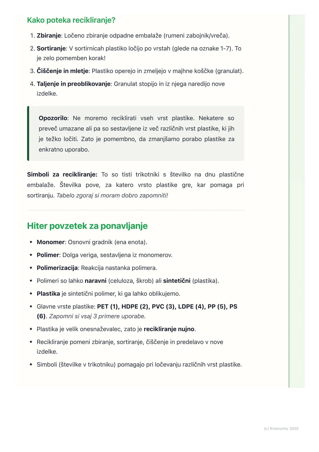 # Polimeri in plastika

Uvod v polimere in plastiko

Polimeri so ogromne molekule, ki jih srečujemo povsod okoli nas, od oblačil, ki
jih nos