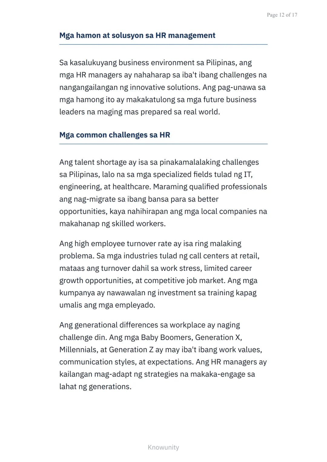 # Pamamahala ng Human Resources: Pagkuha, Pagpapaunlad, at Pag-uugnay

Pangunahing konsepto ng HR management sa negosyo

## Mga Layuning Pag