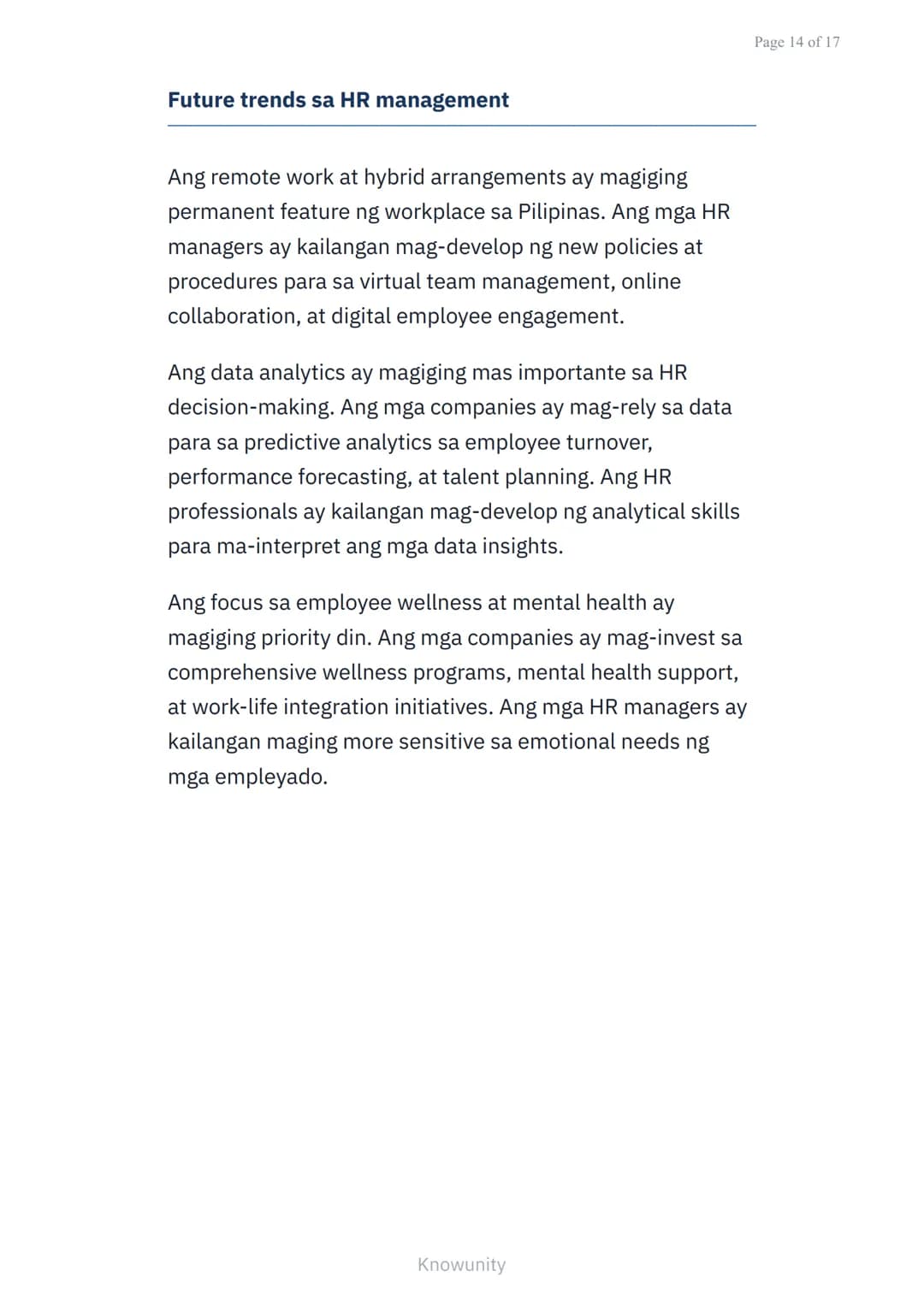 # Pamamahala ng Human Resources: Pagkuha, Pagpapaunlad, at Pag-uugnay

Pangunahing konsepto ng HR management sa negosyo

## Mga Layuning Pag