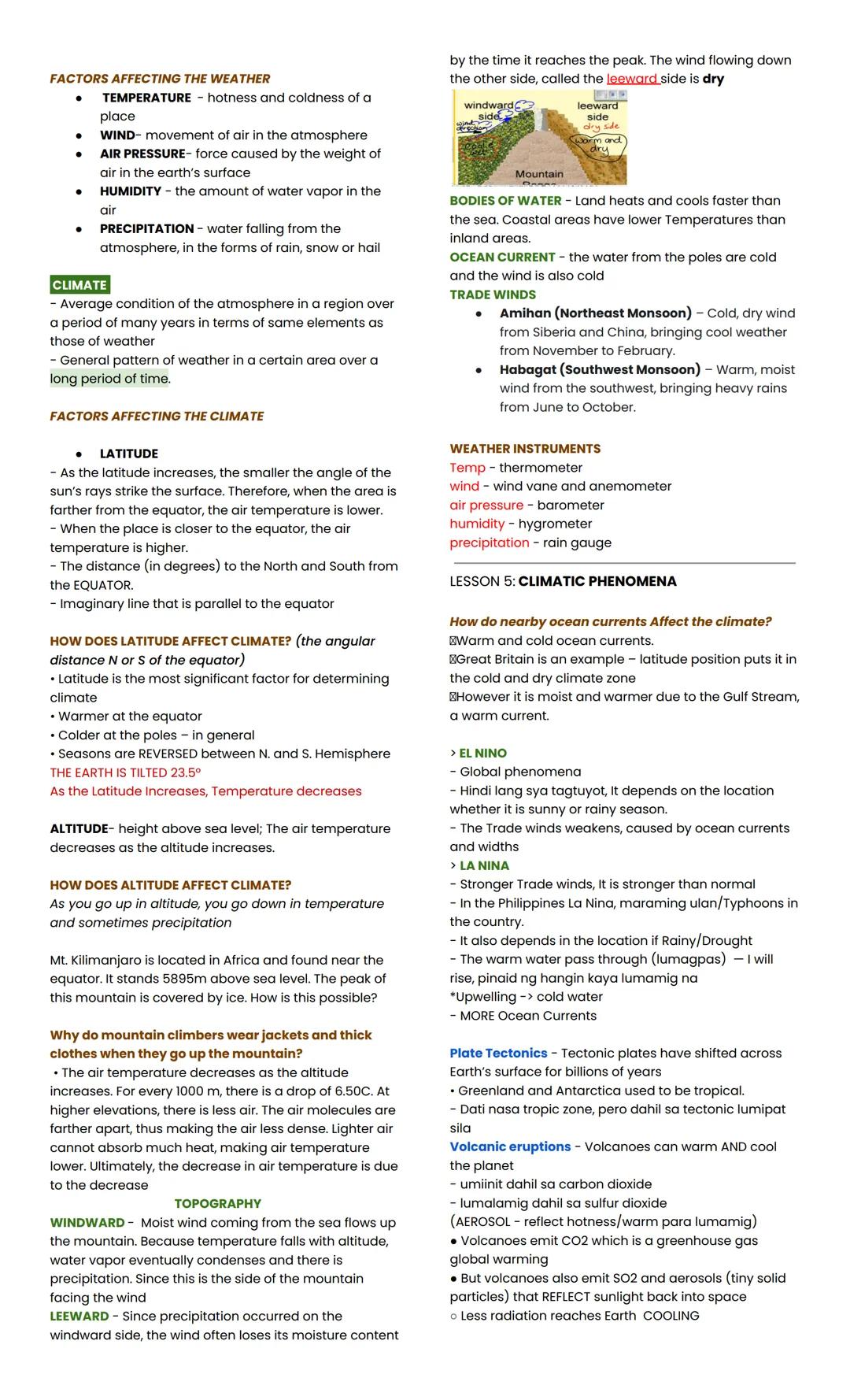 LESSON 1: INTRODUCTION TO VOLCANOES
VOLCANO
- A landform that has a main opening called a crater,
which can spew hot molten rock called lava