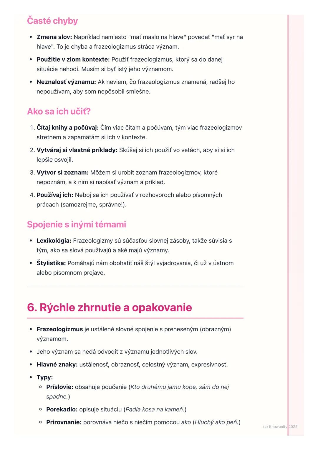 # Frazeologizmy

## 1. Úvod do frazeologizmov

Frazeologizmy sú super dôležitá časť slovenského jazyka, lebo robia našu reč
bohatšou a zaují