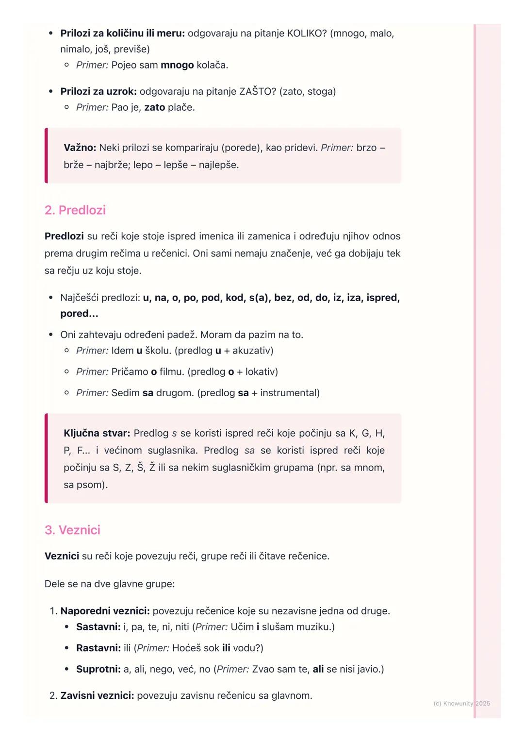 # Nepromenljive reči

Uvod u nepromenljive reči

Nepromenljive reči su vrste reči koje uvek imaju isti oblik. To znači da se ne
menjaju po p