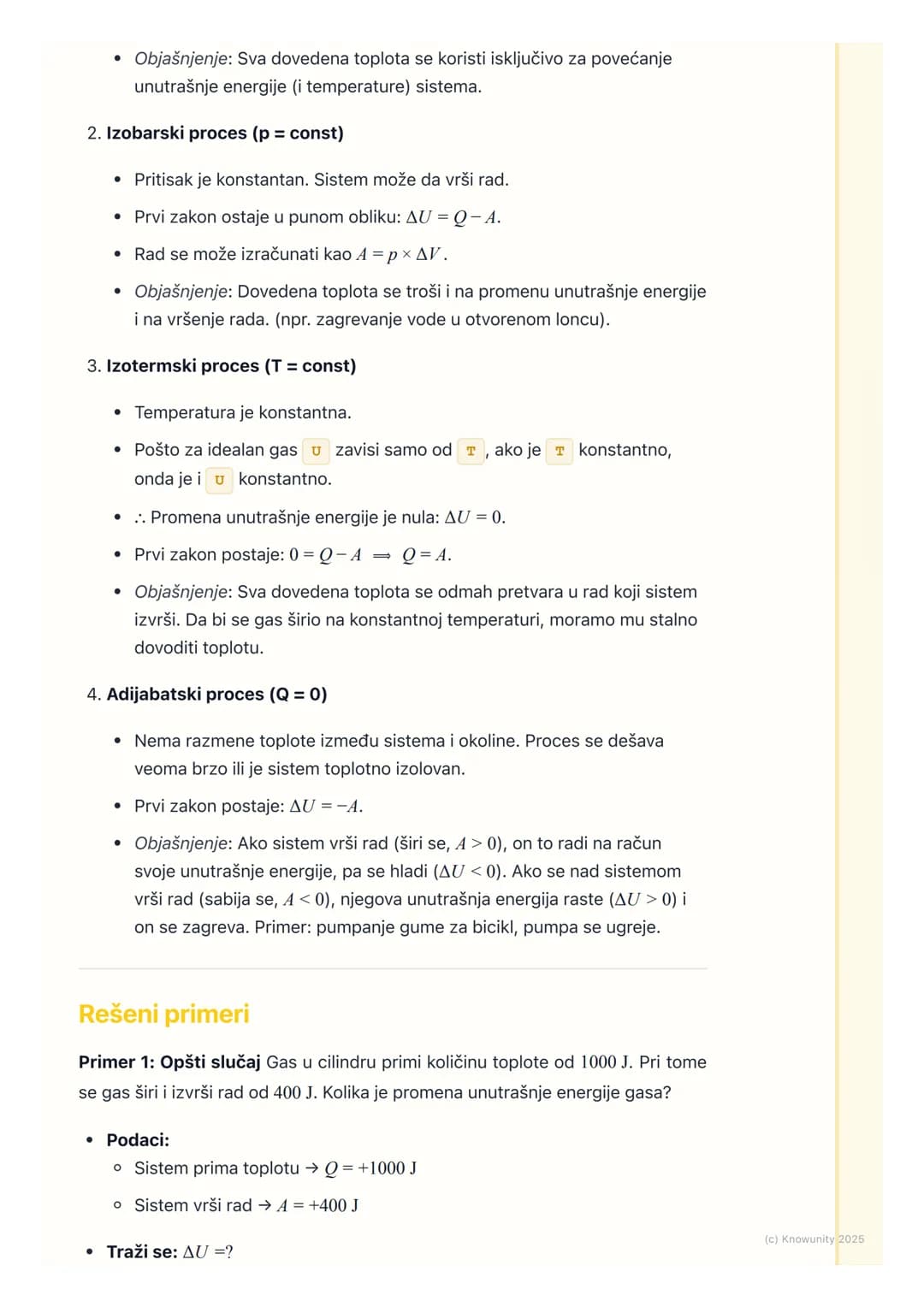# Prvi Zakon Termodinamike

Osnovna ideja Prvog zakona termodinamike

Prvi zakon termodinamike je u suštini Zakon održanja energije primenje