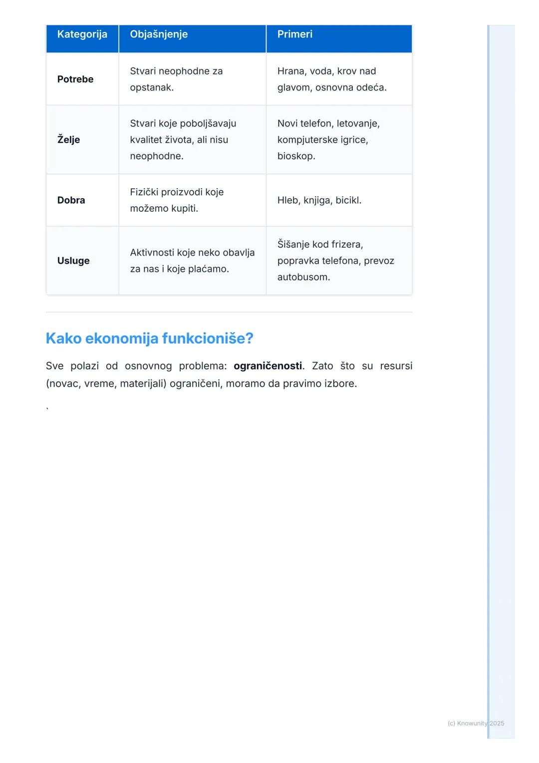 # Šta je ekonomija?

Osnovni pojam ekonomije

Ekonomija je nauka koja proučava kako ljudi, firme i države donose odluke o
tome kako da koris
