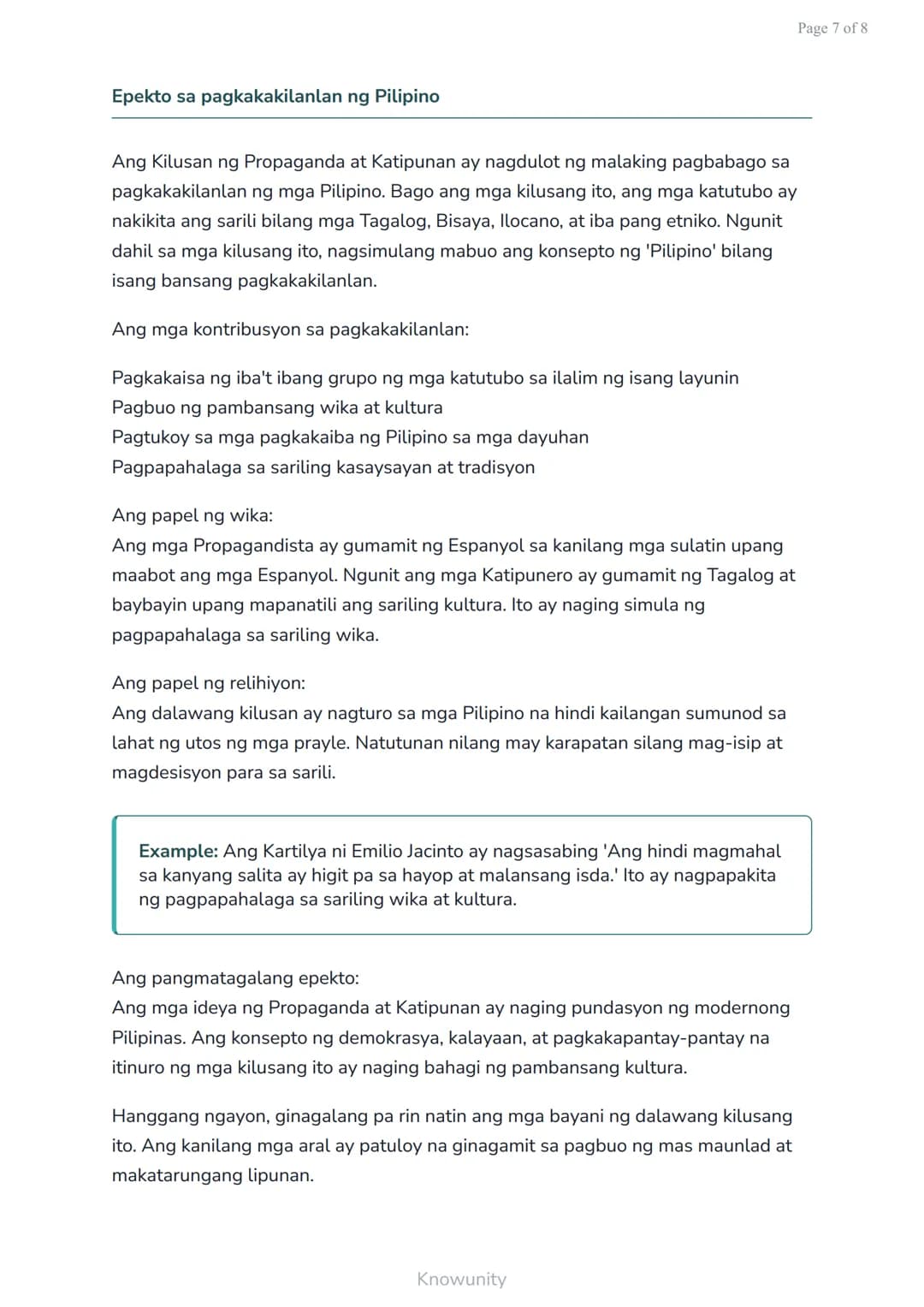 Pag-unlad ng Nasyonalismo: Kilusan ng Propaganda at Katipunan
Pag-aaral sa mga kilusang nagpaunlad ng nasyonalismo sa
Pilipinas
Mga Layuning