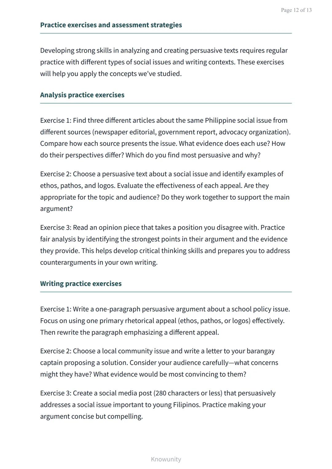 Analyzing and Creating Persuasive Texts on Social Issues
Master persuasive writing techniques for social advocacy
What You'll Learn
Identify