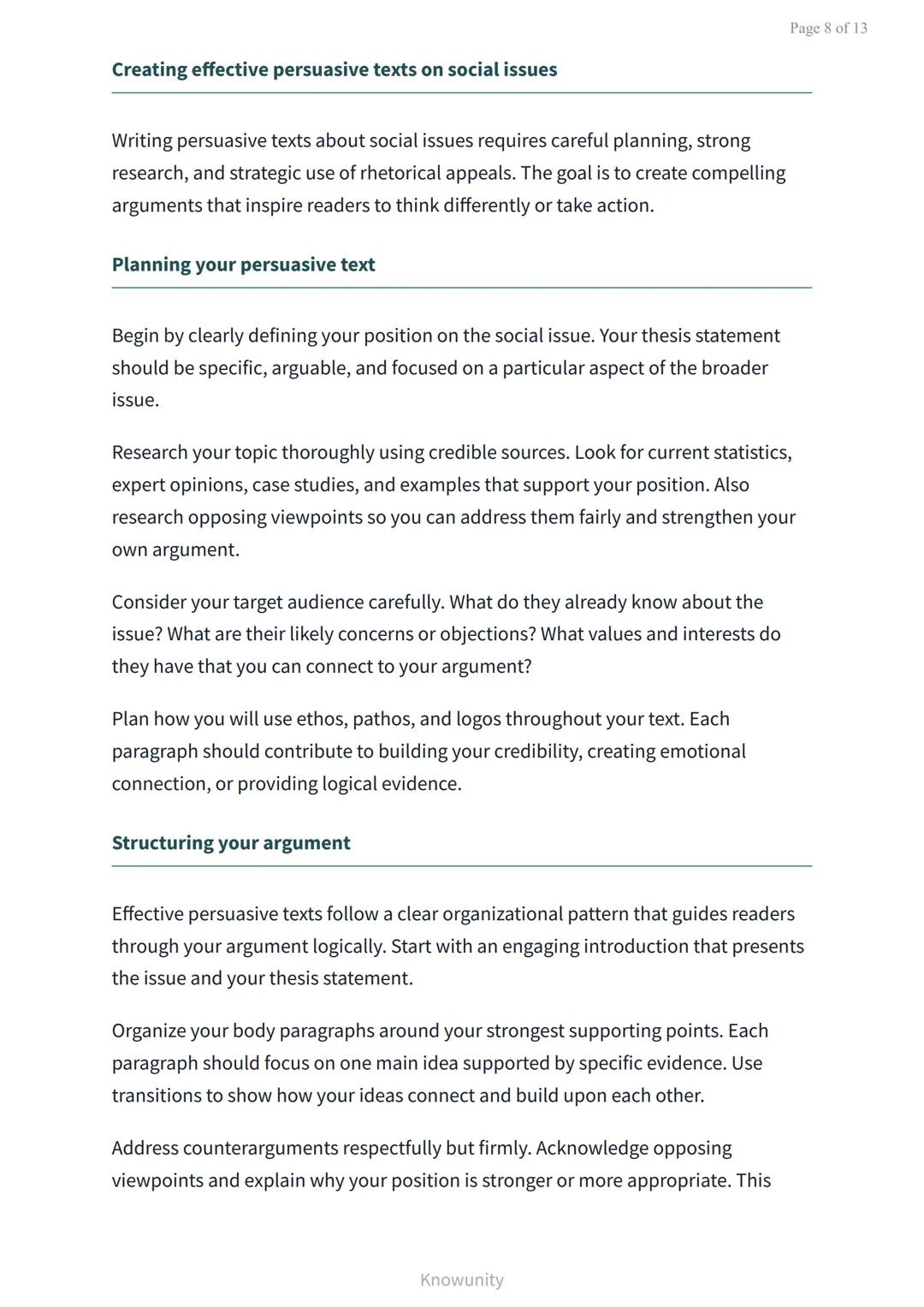 Analyzing and Creating Persuasive Texts on Social Issues
Master persuasive writing techniques for social advocacy
What You'll Learn
Identify