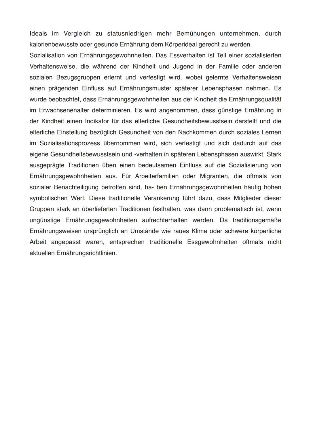 # Soziokulturelle und sensorische Einflüsse auf die eigenen
Ernährungsgewohnheiten

Die Esskultur gibt den Rahmen vor

Die Ausbildung der Es