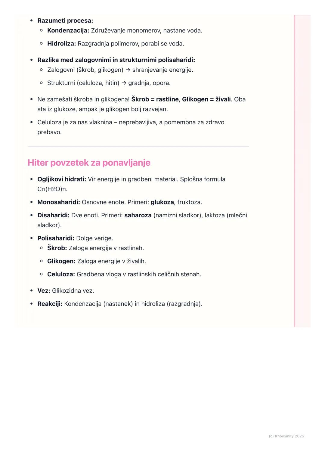 # Organske molekule: ogljikovi
hidrati

Uvod v ogljikove hidrate

Ogljikovi hidrati so ena od štirih glavnih skupin organskih molekul v živi