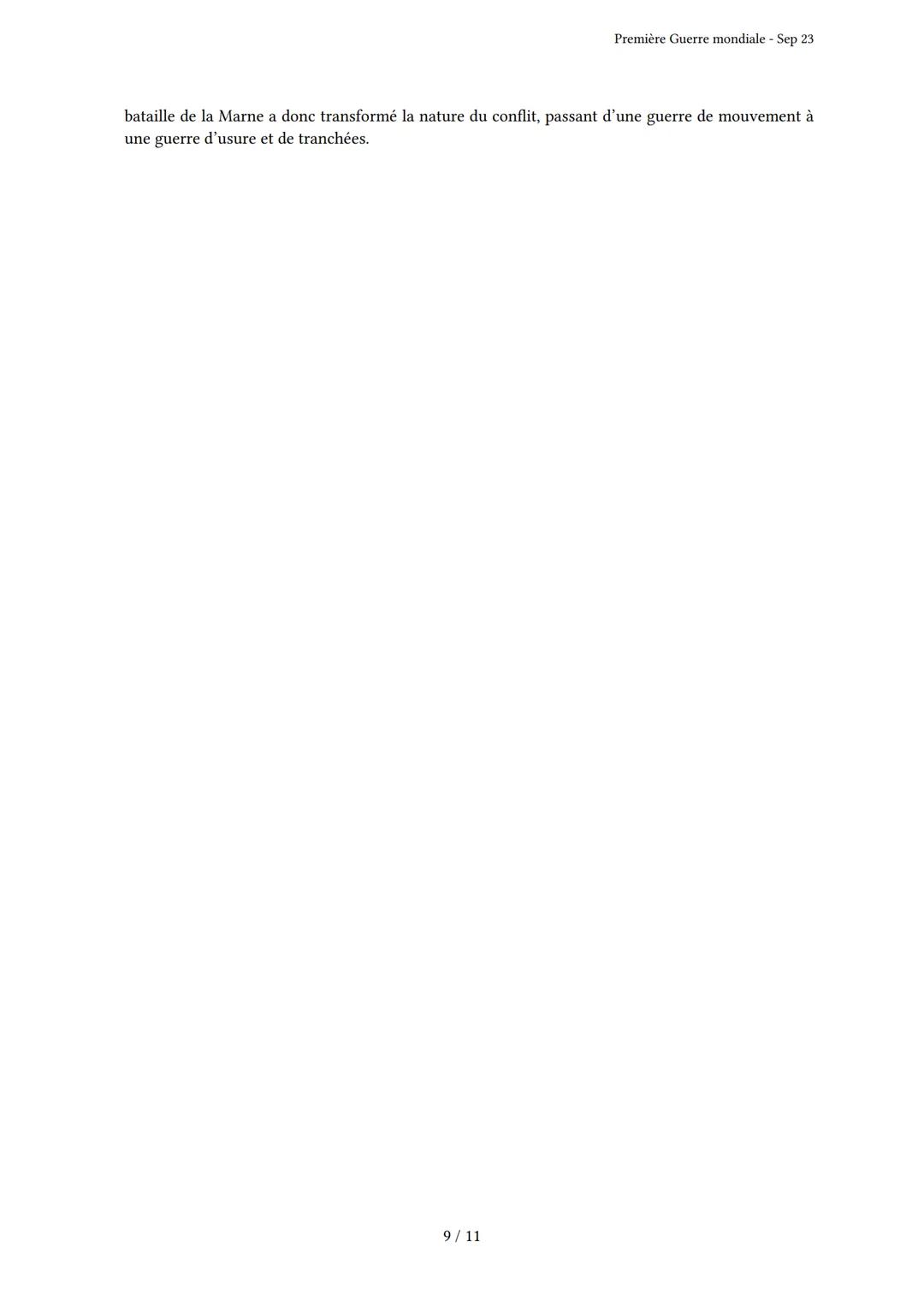# Première Guerre mondiale

Généré par Knowunity.fr - Sep 23

Description: Cet examen couvre la Première Guerre mondiale, ses causes, déroul