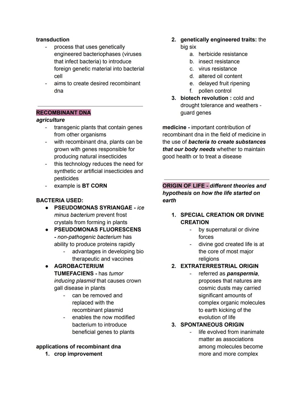 GENERAL BIOLOGY 2
Genetic Engineering Process - This
process involves modifying an organism's
genetic code to introduce new traits not
natur