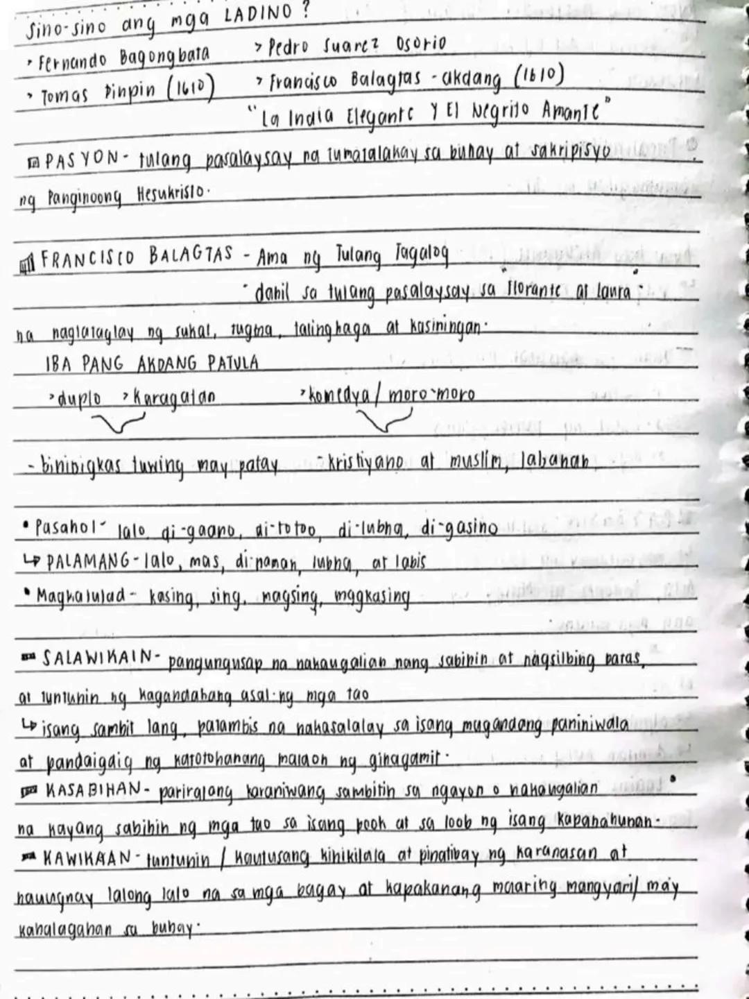 --- OCR Start ---
DATE:
lecture notes in
FILIPINO 8
1st
OTR
Spring Seaf
1st Quarter
bayan
NO
DATE: 19/03/13
se ng panitikang idinaanan so
am