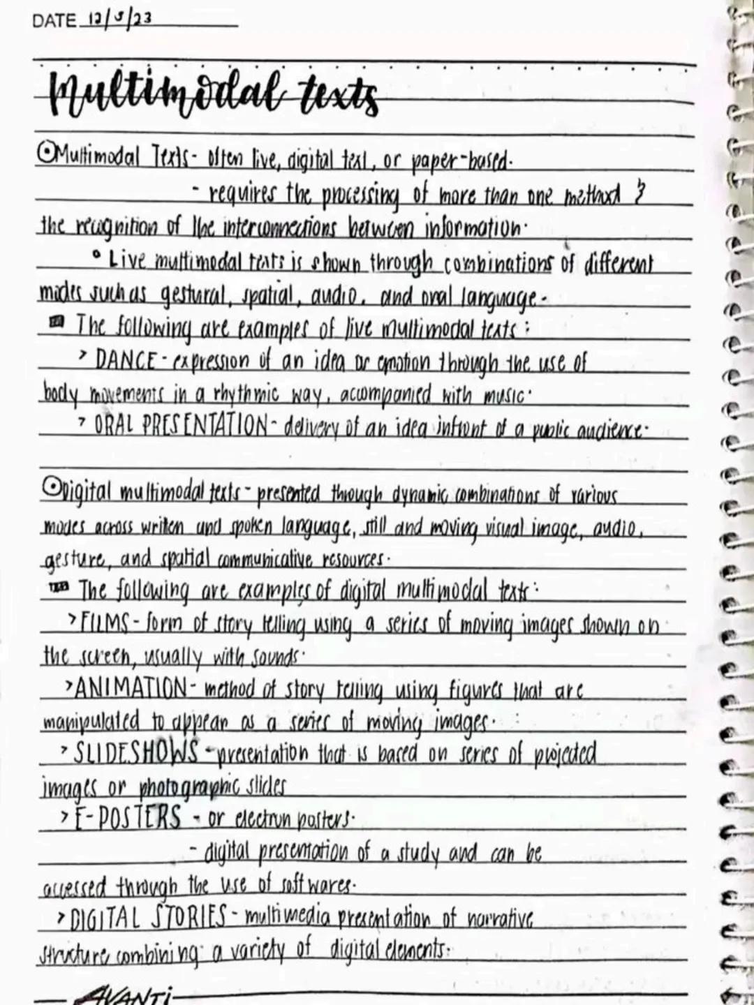 lecture notes in
ENGLISH 8
1st Quarter
PAGE
DATE
Good things
are coming
PSALM 27:13
DO NOT REUPLOAD | @jona.notes
BREAK A LEG!
-AVANTI- PAGE
