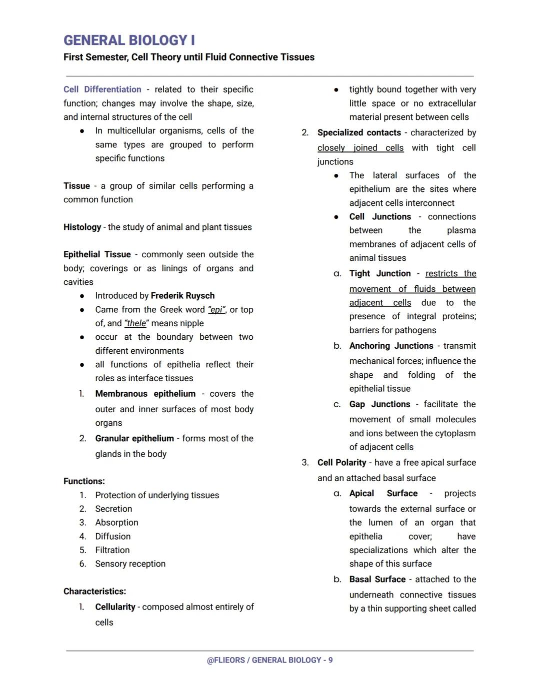 GENERAL BIOLOGY I
First Semester, Cell Theory until Fluid Connective Tissues
First Century (Year 100)
Romans had already invented and experi