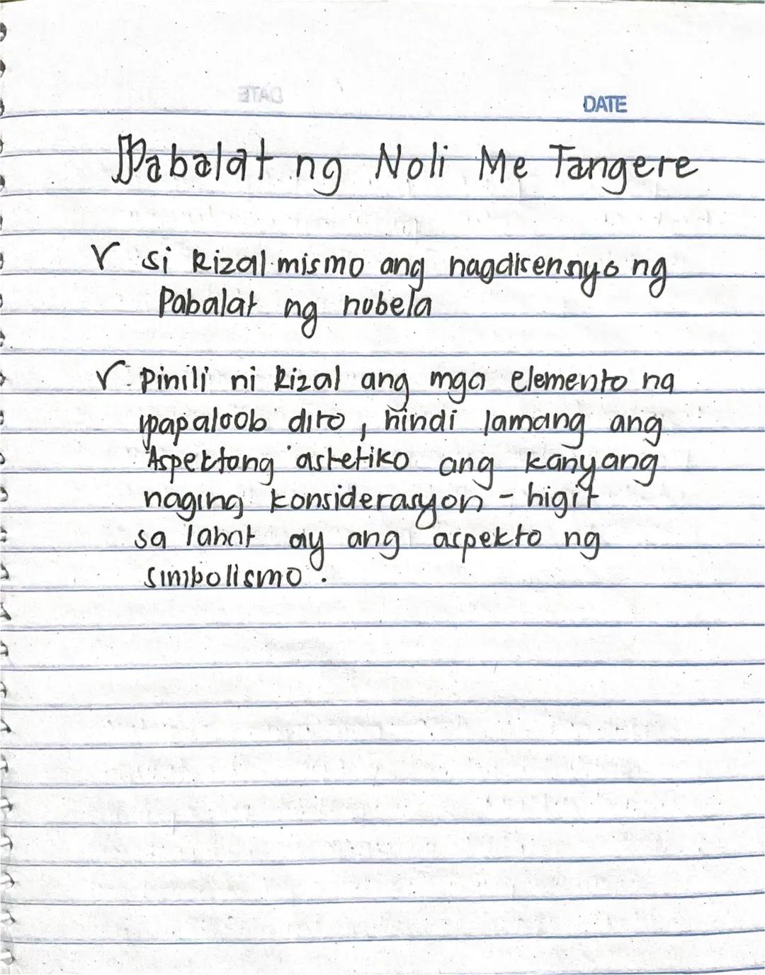 --- OCR Start ---
و
و
د
Kaligirang
Pangkasaysayan
→
NOLI ME TANGERE
✓ Ito ang kauna-unahang nobelang isinulat ni Rizal
د
✓ Magdadalawamput a
