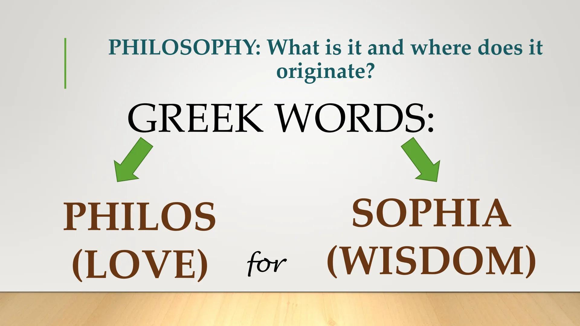 UNIT 1:
DOING
PHILOSOPHY
Lesson 1: The Meaning, Branches and Western
& Eastern Philosophy
INTRODUCTION TO THE PHILOSOPHY OF THE HUMAN PERSON