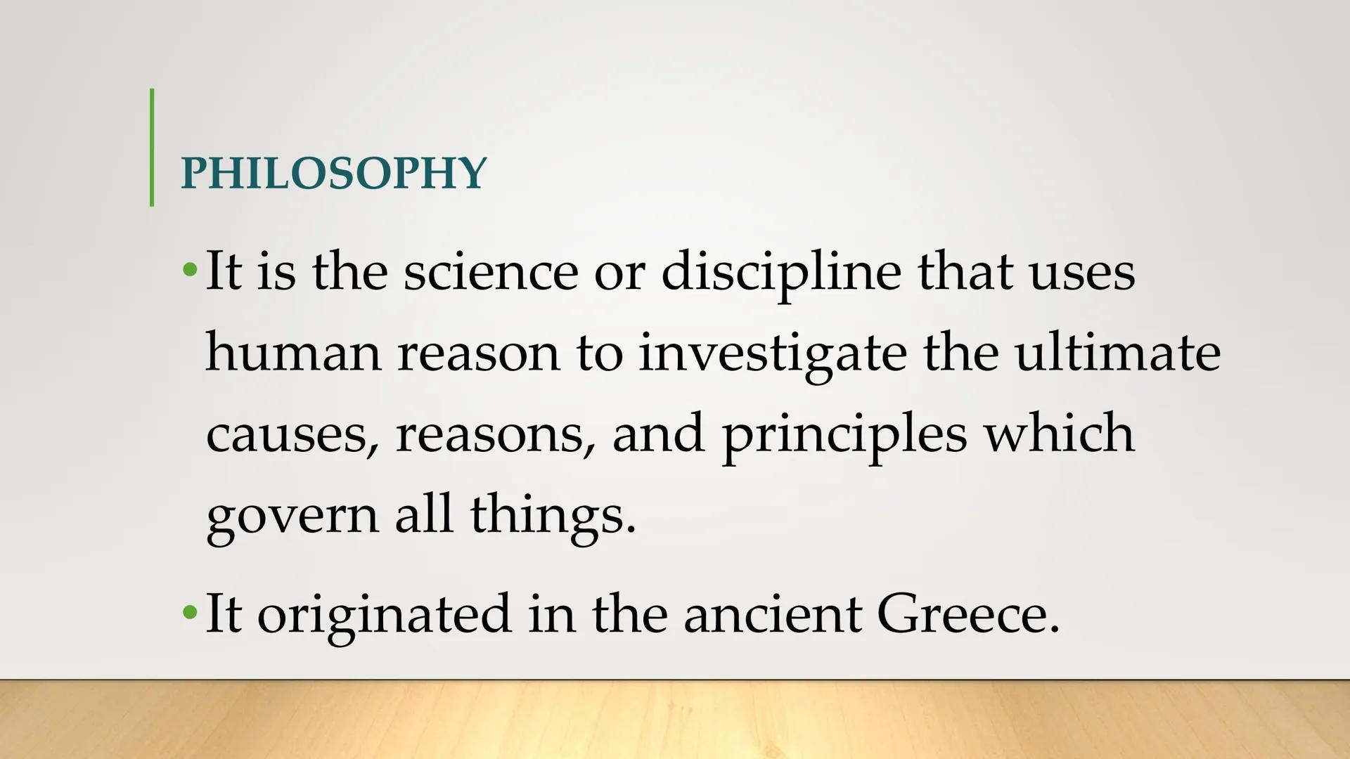 UNIT 1:
DOING
PHILOSOPHY
Lesson 1: The Meaning, Branches and Western
& Eastern Philosophy
INTRODUCTION TO THE PHILOSOPHY OF THE HUMAN PERSON