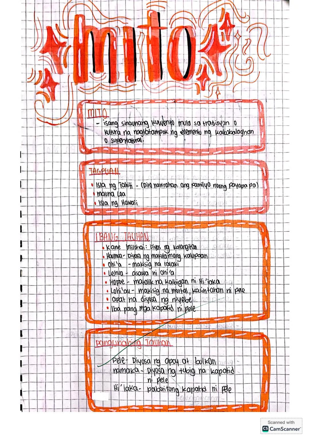 # SIPI
*leyos ng apoy*
*at bulkan*
UNANG LINGGO mito
- isang sinaunang kuwento mula sa tradisyon o
kultura na nagtatampok ng elemento ng k