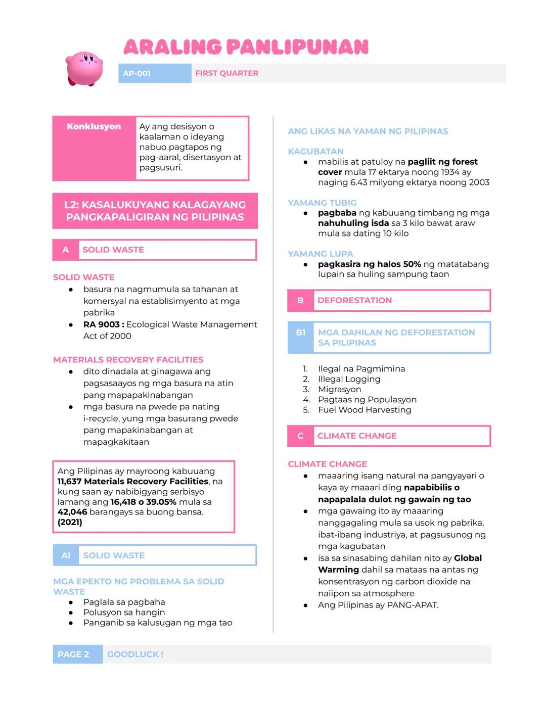 ## ARALING PANLIPUNAN
AP-001
FIRST QUARTER
## L1: KONTEMPORARYONG ISYU
### KONTEMPORARYONG ISYU
- maaring tumukoy sa anumang
kaganapan,