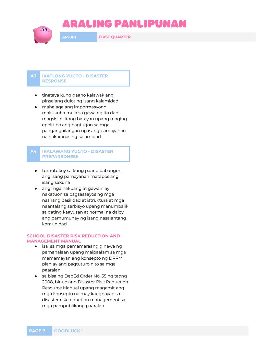 ## ARALING PANLIPUNAN
AP-001
FIRST QUARTER
## L1: KONTEMPORARYONG ISYU
### KONTEMPORARYONG ISYU
- maaring tumukoy sa anumang
kaganapan,