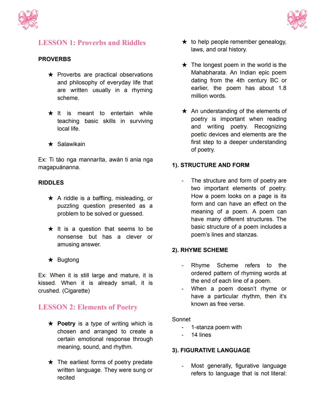 LESSON 1: Proverbs and Riddles
PROVERBS
★ Proverbs are practical observations
and philosophy of everyday life that
are written usually in a