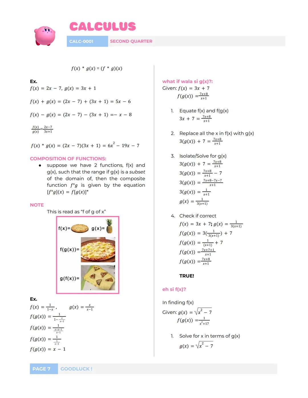 --- OCR Start ---
CALCULUS
CALC-0001
SECOND QUARTER
L1: RELATIONS & FUNCTIONS
A
DEFINITIONS
RELATION
set of ordered pairs
FUNCTION
element o