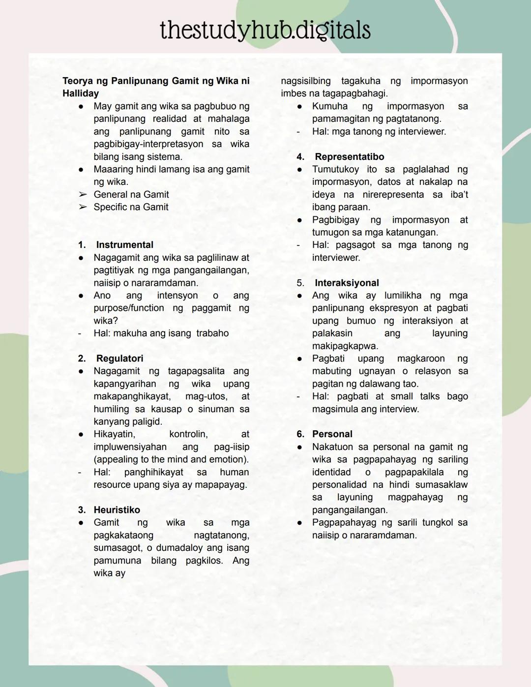 # KOMUNIKASYON AT PANANALKSIK
## Mga Konseptong Pangwika
### Kahulugan ng Wika
* Ang wika ay isang likas at makataong pamamaraan ng pagha