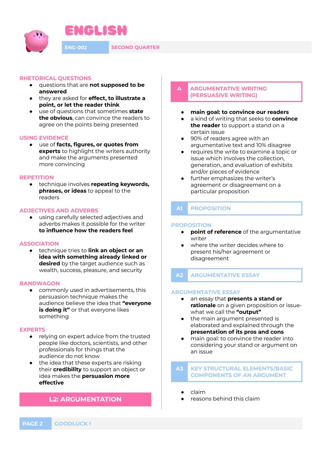 ENGLISH
ENG-002
SECOND QUARTER
L1: LANGUAGE OF RESEARCH,
CAMPAIGNS, AND ADVOCACIES
A
LANGUAGE
plays an essential role in our lives
more than