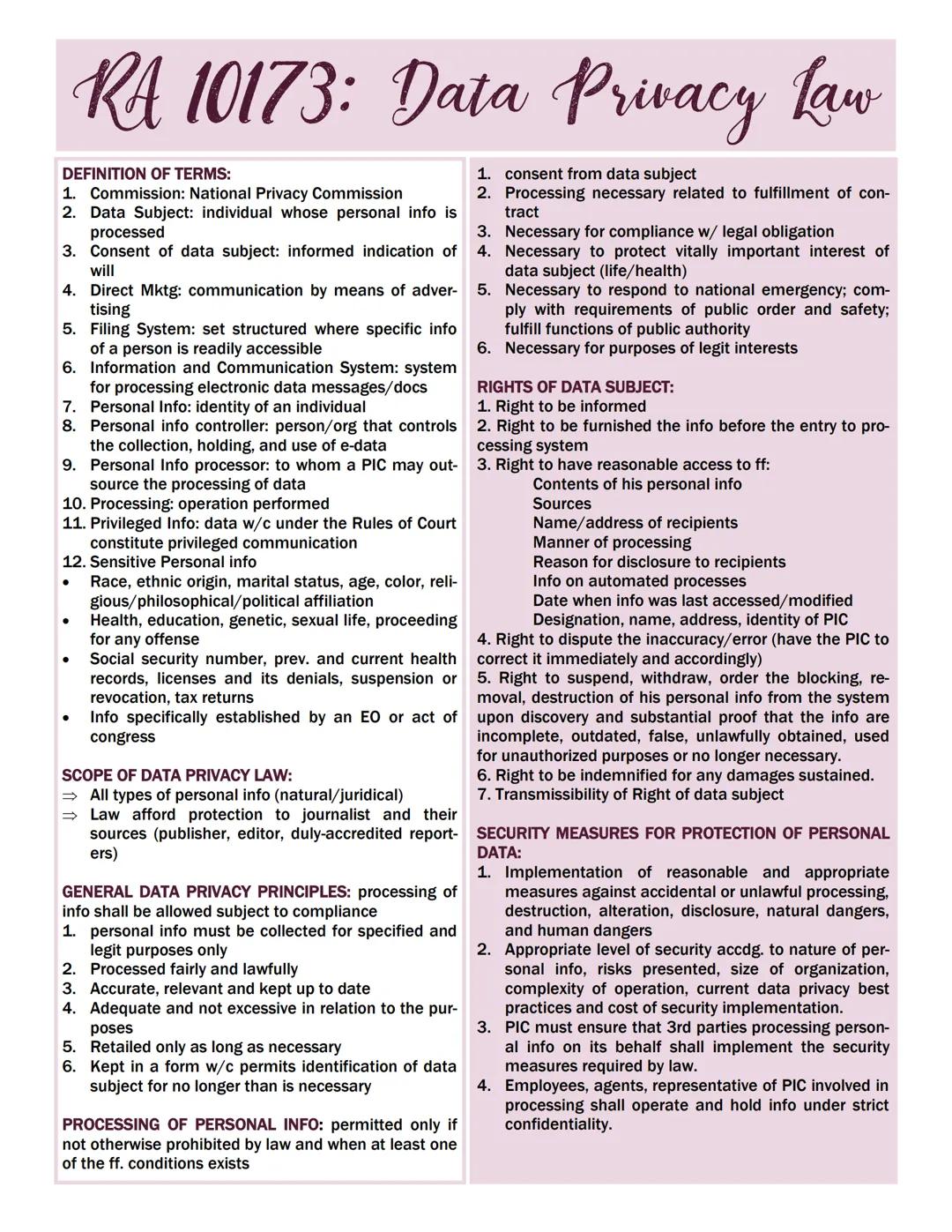 --- OCR Start ---
OBLIGATION DEFINED AS:
Law on Obligations
1. Juridical necessity (legally enforceable to court)
2. To give (positive, real