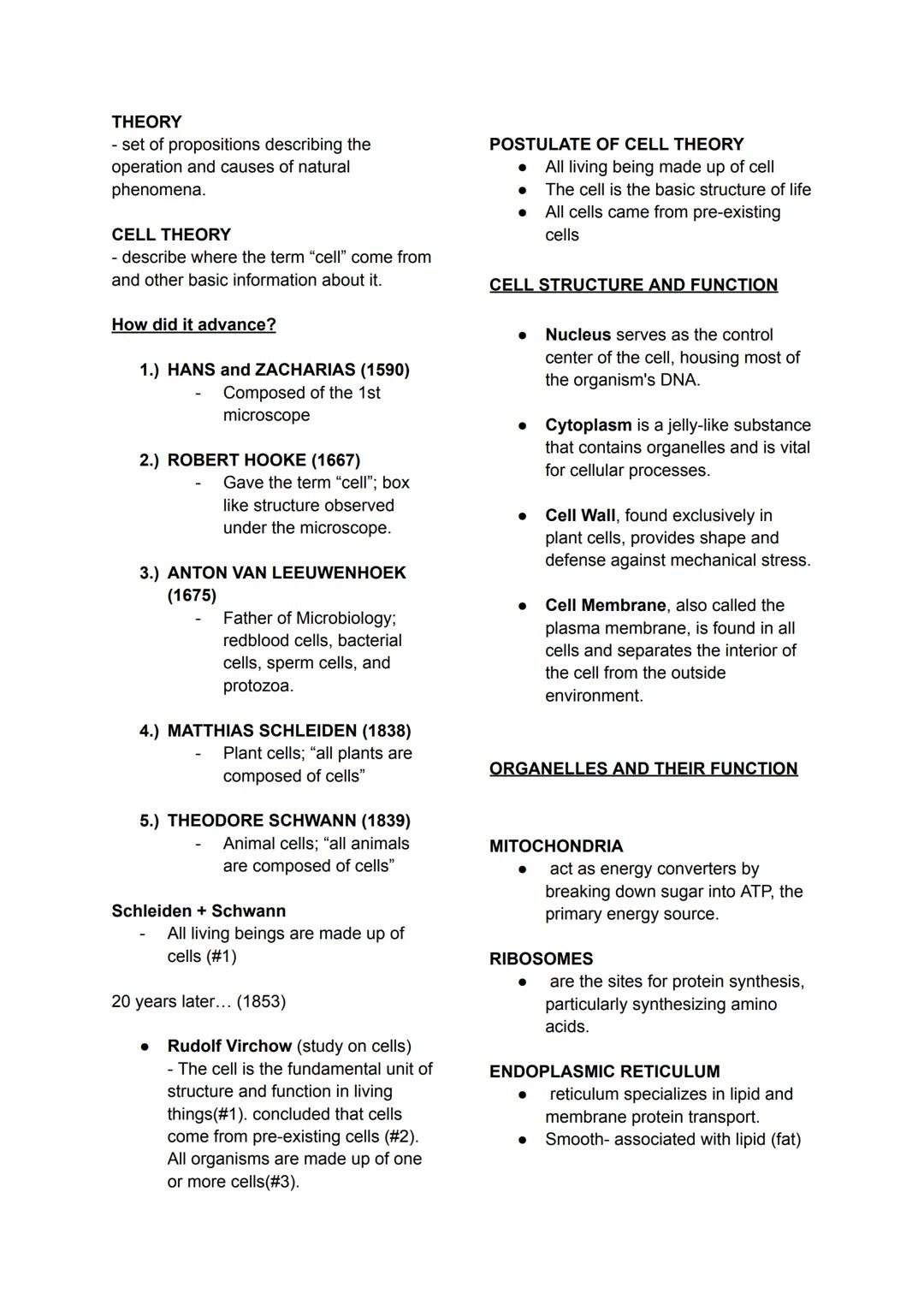 General Biology 1 | 1st Quarter | Midterms