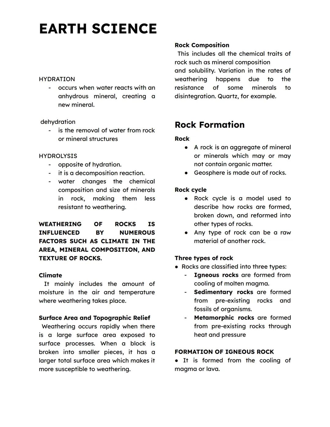 EARTH SCIENCE
Mass Wasting
All processes by which rocks, soil, and
debris moves downhill under the
influence of gravity.
It can also be defi