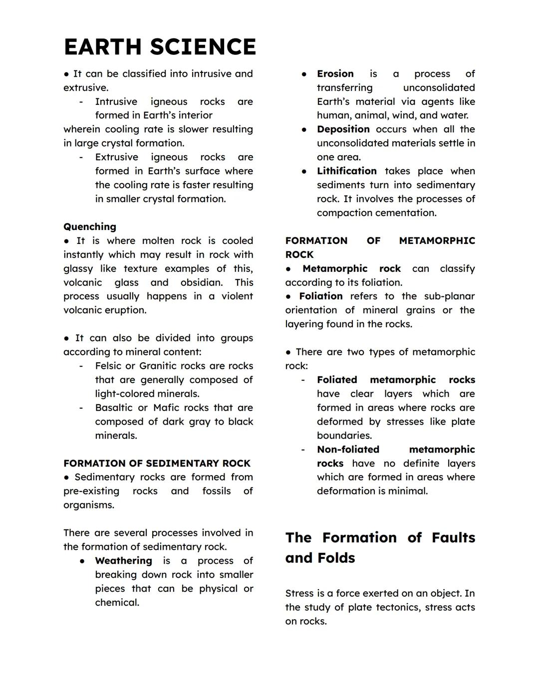EARTH SCIENCE
Mass Wasting
All processes by which rocks, soil, and
debris moves downhill under the
influence of gravity.
It can also be defi