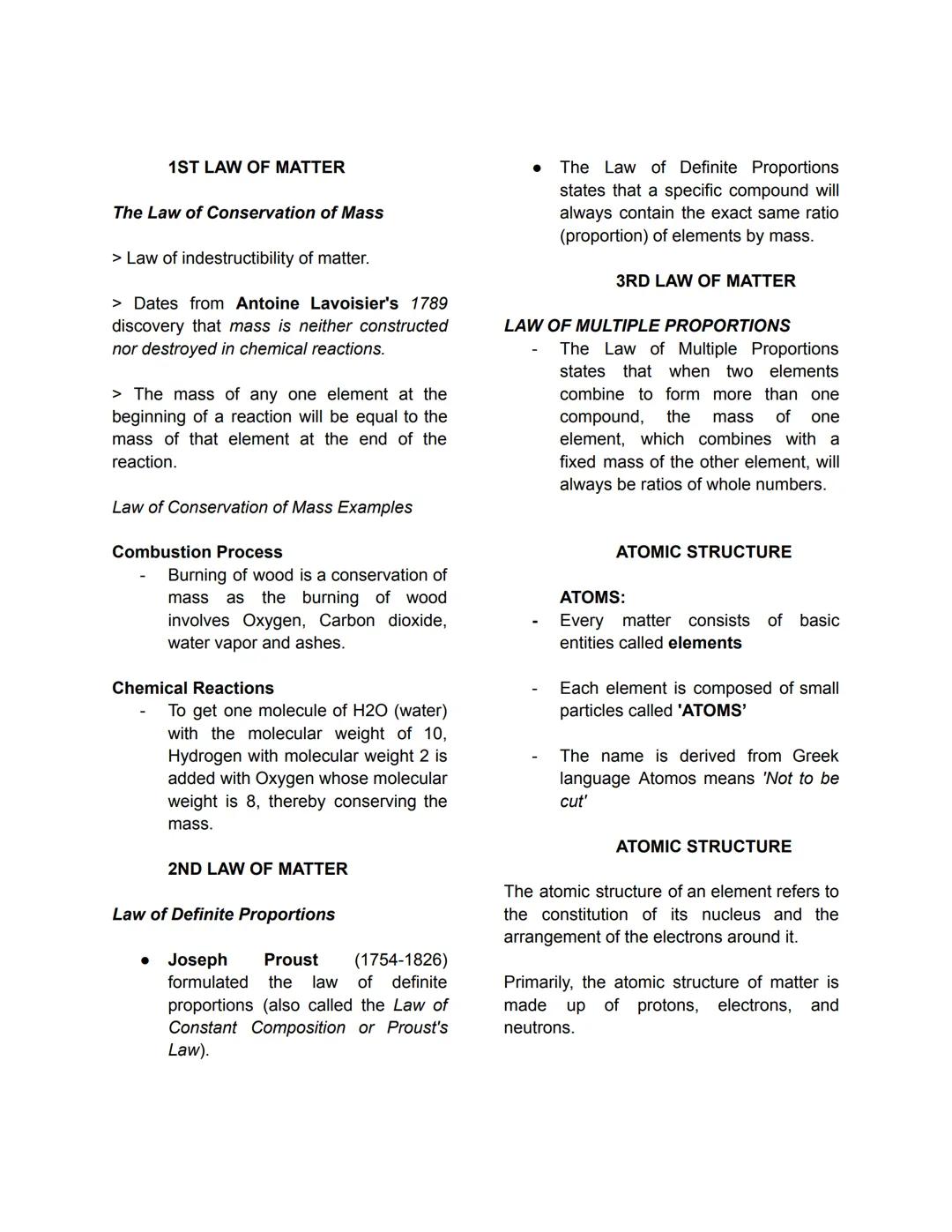 GEN CHEM
Matter and its Properties
Matter is anything that has mass and
occupies space. Everything on earth has
mass and takes up space.
Wha