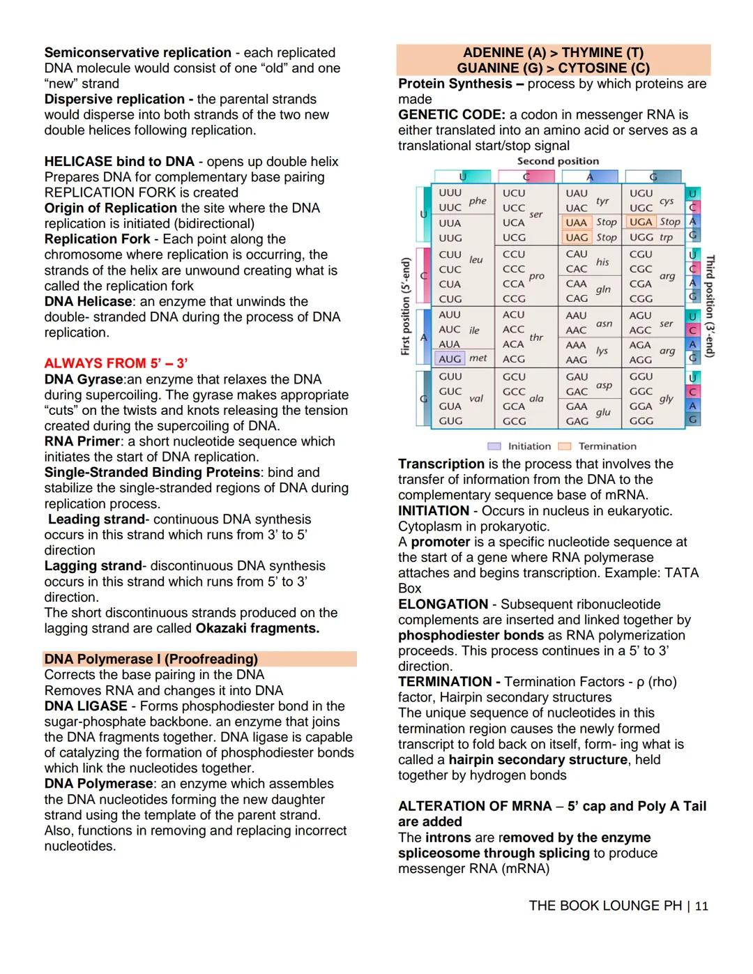 THE BOOK LOUNGE PH
GRADE 12 STEM NOTES AND LECTURES
General Biology 2
THE BOOK LOUNGE PH
COURSE MATERIAL 1
CELL CYCLE AND CELL DIVISION
Cell